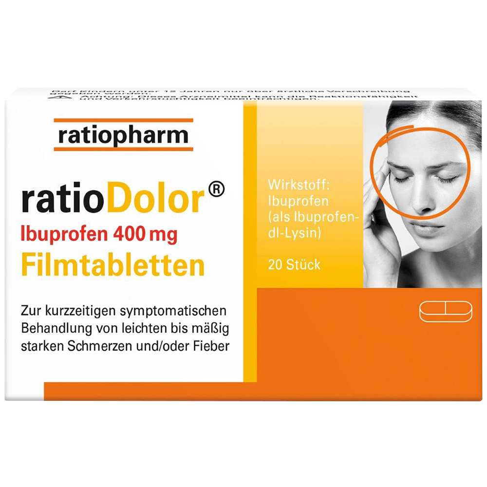 ratioDolor Ibuprofen 400mg Filmtabletten ratiopharm Arzneimittel VertriebsGmbH